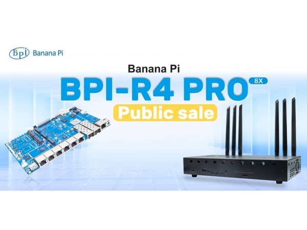 Banana Pi BPI-R4 Pro Mediatek MT7988A Wifi7 Open source Router board Public sale