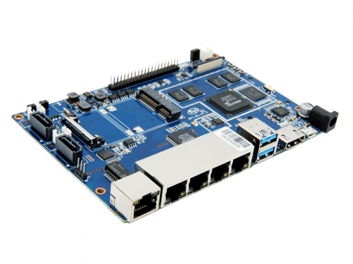 香蕉派 BPI-R2 开源路由器开发板采用MediaTek MT7623N芯片设计