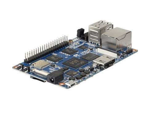 Banana Pi BPI-M64 with Allwinner A64 chip design,2 GB DDR3 RAM and 8G eMMC